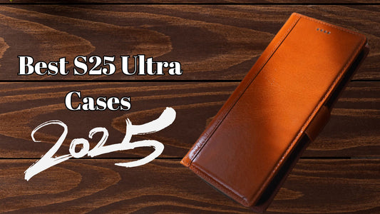 Best Samsung Galaxy S25 Ultra cases 2025 banner photo wooden background
