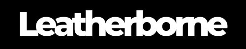 a logo of leatherborne, the best premium full grain leather products