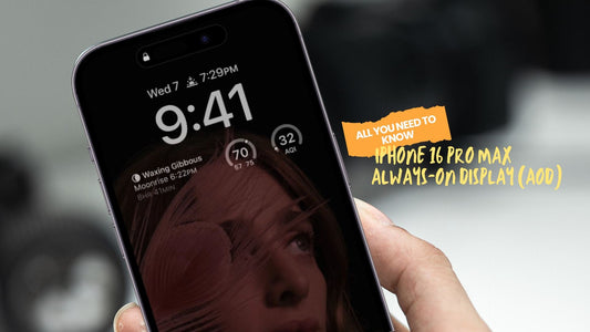 iPhone 16 pro max always-on display showing widgets and dimmed lock screen