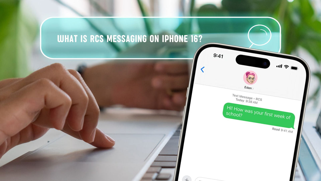 Cover photo of blog 'What Is RCS Messaging on iPhone 16' in search bar