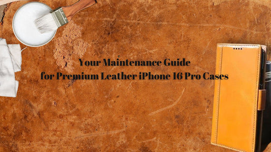 Your Maintenance Guide for Premium Leather iPhone 16 Pro Cases